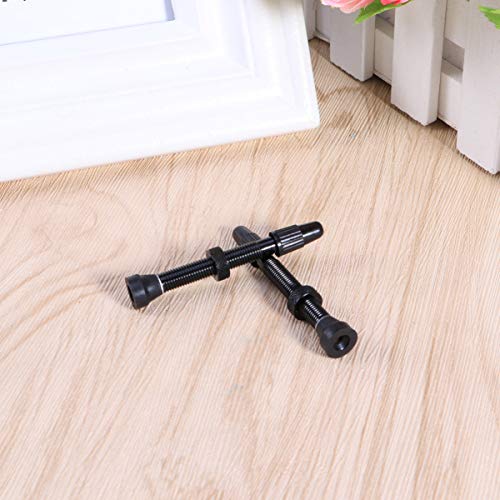 BESPORTBLE 1 par de válvula de bicicleta haste de liga de alumínio para bicicleta sem câmara de ar p