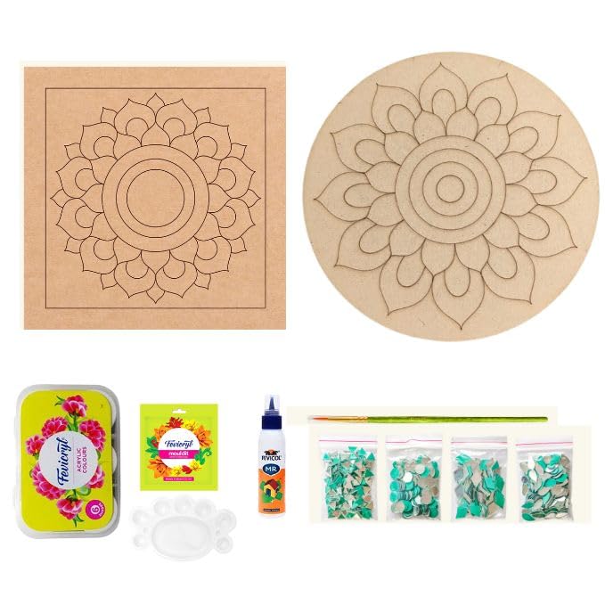 DecordialPremarked lippan art material DIY Craft Material kit for Adults, lippon art materials kit lippan art kit for adults lippan art materials kit craft materials kit clay for lipan art diy kits