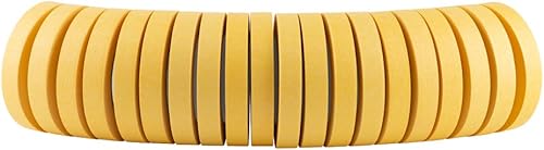 Miniatura 7 de Lichamp Paquete de 20 cintas de enmascaramiento de acabado automotriz amarillo de 0.709 in x 180.4 ft, cinta de pintura de carrocería de