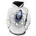 Produktbild 3D-MEN Sweatshirt Herren Sweatshirt, Digital Funny Print Grafik, Outdoor Sports Casual Langarmshirt, Großer Taschenpullover Broken Wall Shark Digital Print 3XL