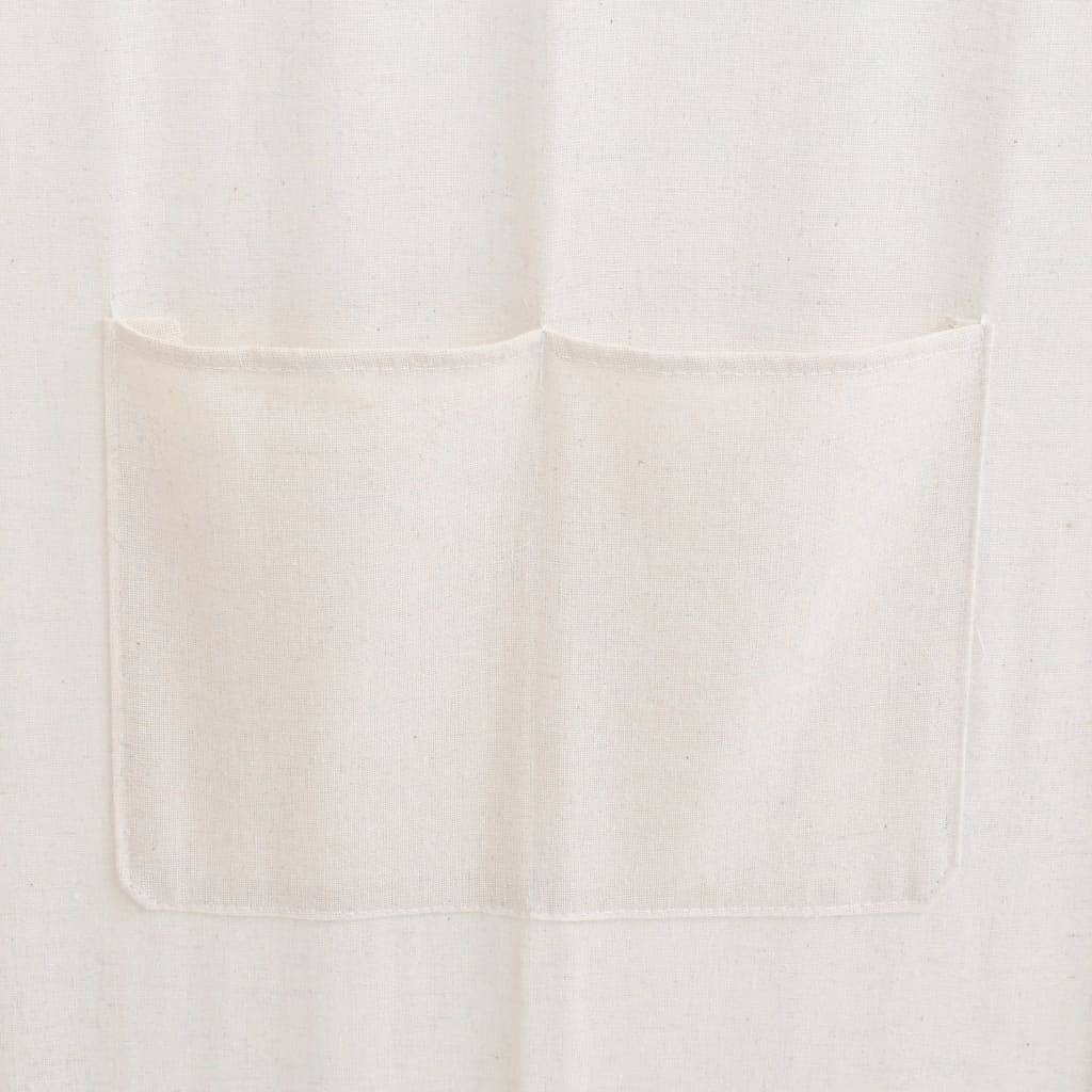 vidaXL Biombo 5 Paneles Separadores de Habitación 200x170cm Tela Crema Mampara