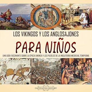 Diseño de la portada del título Los vikingos y los anglosajones para ni&ntilde;os