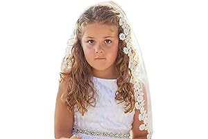 Flowergirl Lace Veil: Ideal for First Communion and Weddings