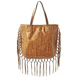 STEVEN Shay Tote Handbag (Tan)