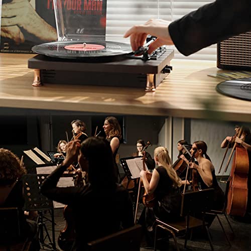 HYMONA Tourne Disque Vinyle,Platine Disque,Bluetooth’s Tourne Disque Rétro Portable,avec 2 Haut-parleurs Stéréo Intégrés… - Les Beatles, Paul McCartney, John Lennon, RIngo Starr, George Harrison HYMONA Tourne Disque Vinyle,Platine Disque,Bluetooth's Tourne Disque Rétro Portable,avec 2 Haut-parleurs Stéréo Intégrés… – Image 7