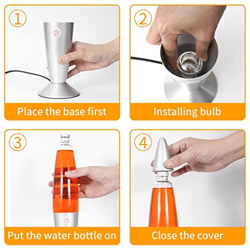 Zhrisezlava Lava Lamp, 13.5 Inch Orange Liquid Motion Lamps For Adults, Night Light Home Decor With Blue Wax For Bedroom Decor Adults Girls Boys Gifts Offices Camps #TOP5