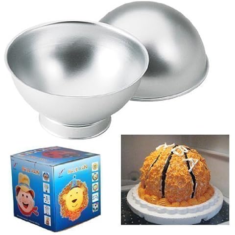 Accessotech Sports Ball Set Create 3D Cake Tennis Basket Football Tin Sponge Pan Birthday Cover