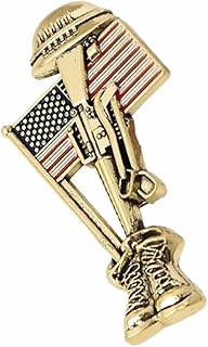 Handmade Soldier Memorial Pin, Lapel or Hat Pins, Military Veteran Remembrance Badge, Patriotic Flag Brooch