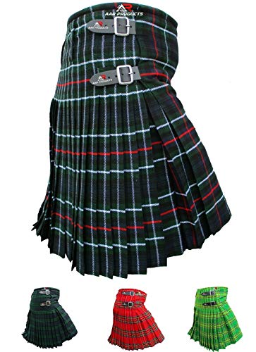 Image of AAR Mens Scottish Tartan Kilt - 13oz Highland Casual Kilt for Men - 11 Tartans