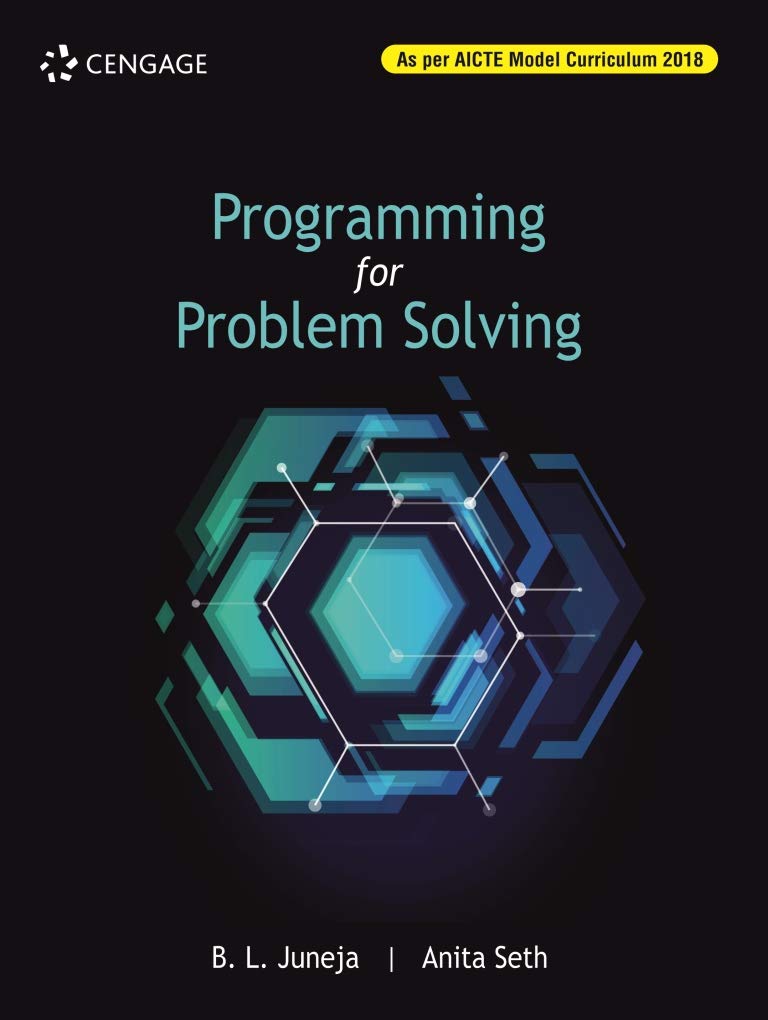 Buy PROGRAMMING FOR PROBLEM SOLVING Book Online at Low Prices in India ...
