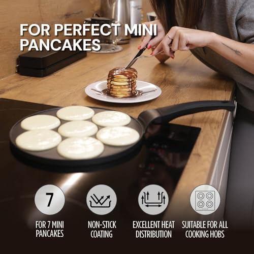Poêle à crêpes induction spatule mini pancakes et poffertjes - 4