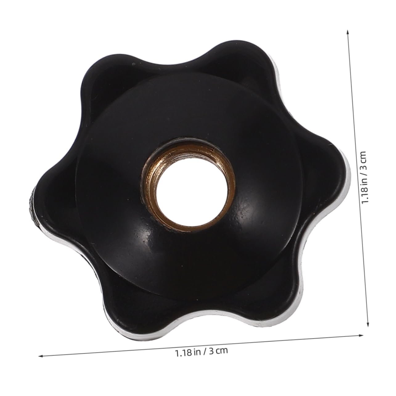 HOLIDYOYO 6pcs Adjustable Plastic Knob Handles with Knurled Grip Blossom Thread for Easy Clamping and Replacement Home Repairs and Mechanical Equipment