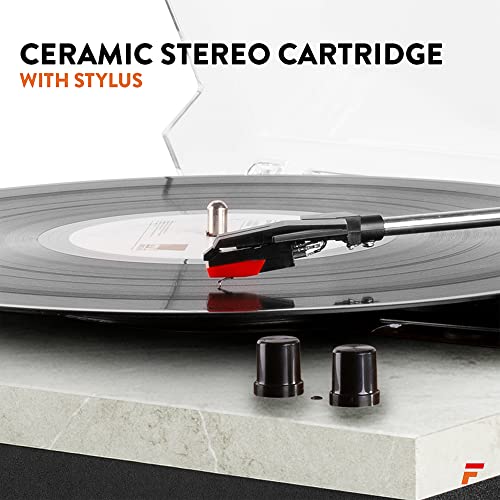 Fenton RP165M – Platine Vinyle avec 2 Haut-parleurs intégrés – Marbre, Technologie Bluetooth, 3 Vitesses de disques 33… - Les Beatles, Paul McCartney, John Lennon, RIngo Starr, George Harrison Fenton RP165M - Platine Vinyle avec 2 Haut-parleurs intégrés - Marbre, Technologie Bluetooth, 3 Vitesses de disques 33… – Image 7