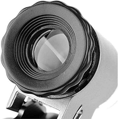Mini Magnifying Glass 50X Handheld Pocket Magnifier with Built-in UV and LED Light, Professional Jewelry Jade Microscope Portable Pocket Magnifying Glass for Reading, Inspection, Observing, Jewelry
