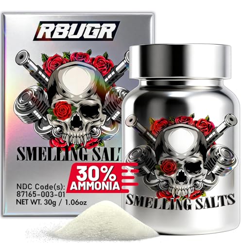 RBUGR Smelling Salts Smelling Salts for Athletes - 30% Ammonia | Hockey & Powerlifting &...