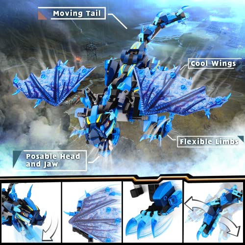 Oaso Remote & App Control Dragon Building Kit, Stem Projects For Kids Ages 8-12, Educational Birthday Gifts Toys For 7 8 9 10 11 12-15 Years Old Boys Girls, New 2023 (549 Pieces) #TOP1