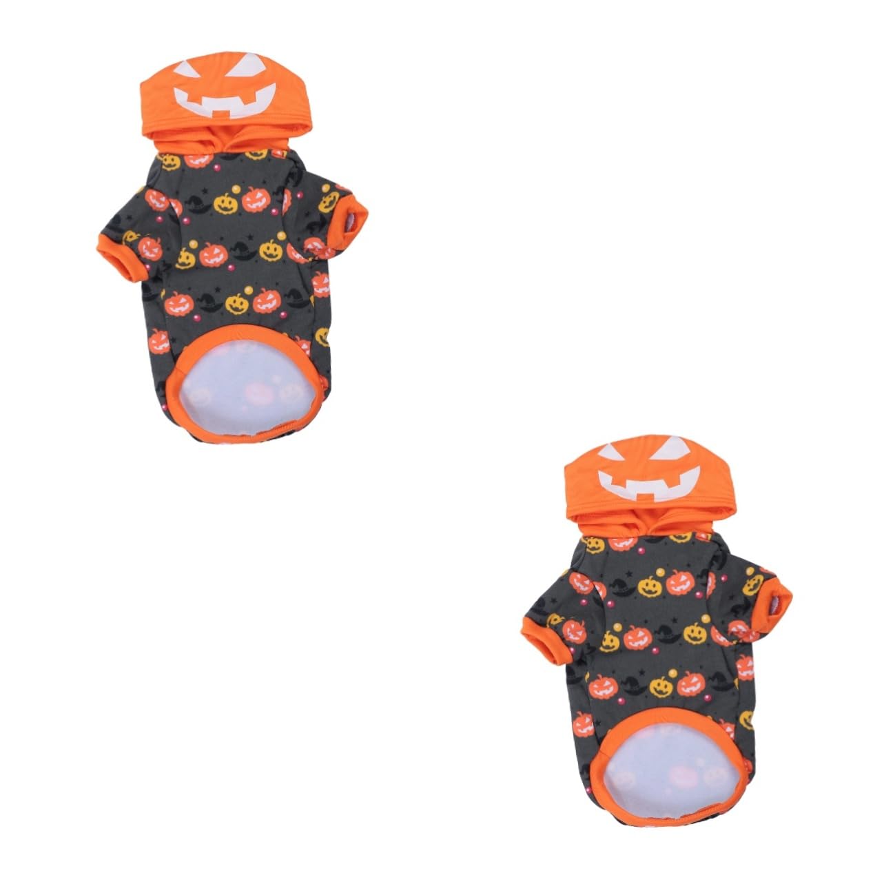 HMJGDHX 2 Pezzi Addensare Vestiti Caldi per Animali Domestici Costume da Zucca di Halloween per la Festa di Cosplay dell'animale Domestico del Cane