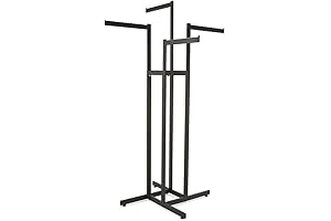 MISC 4-Way Adjustable Black Clothing Rack