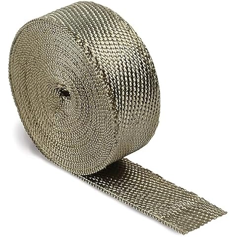 Design Engineering 010127 Titanium 2" x 50' Exhaust Heat Wrap with LR Technology Cover