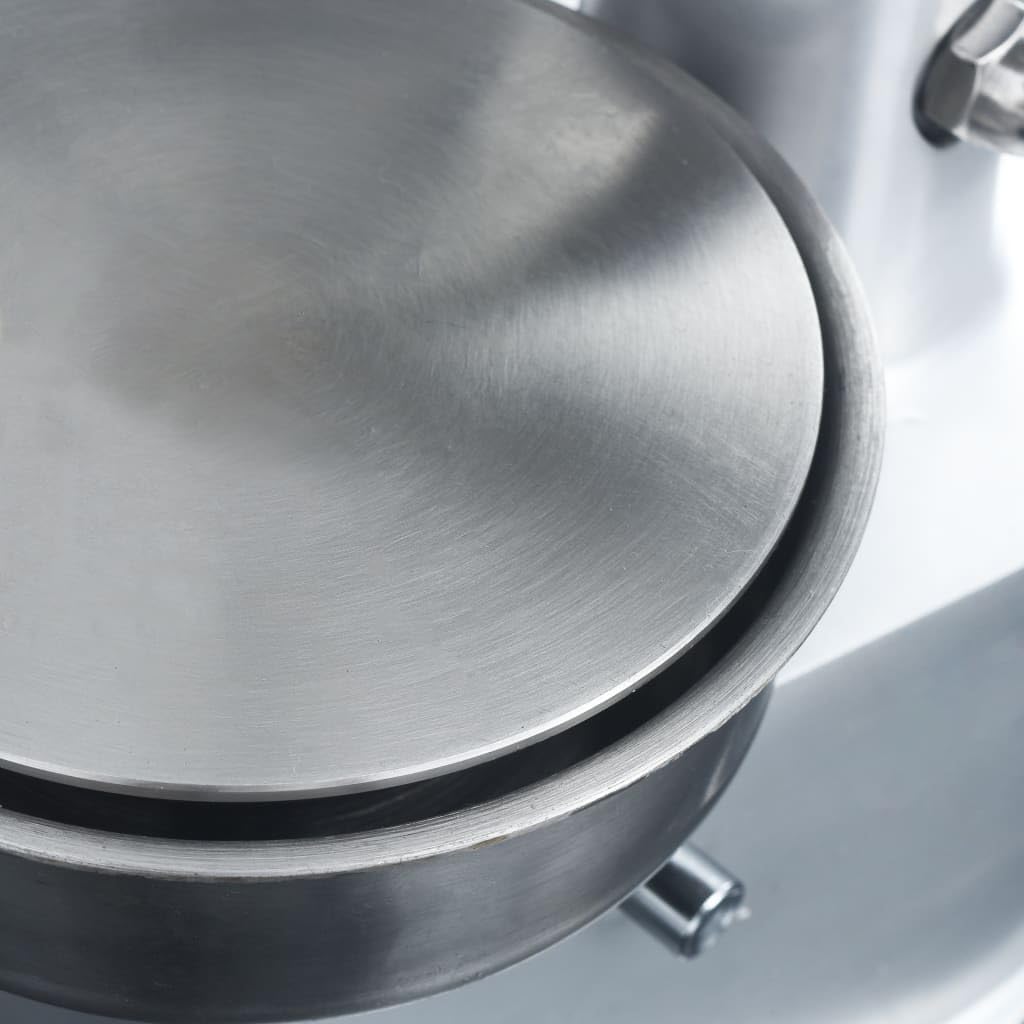 vidaXL Hamburgerpersmachine Met 500 scheidingsbladen 10 cm Aluminium