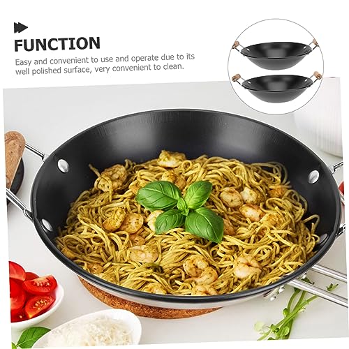 Set Wok de Acero Inoxidable Antidesbordante 2 piezas miniatura 2