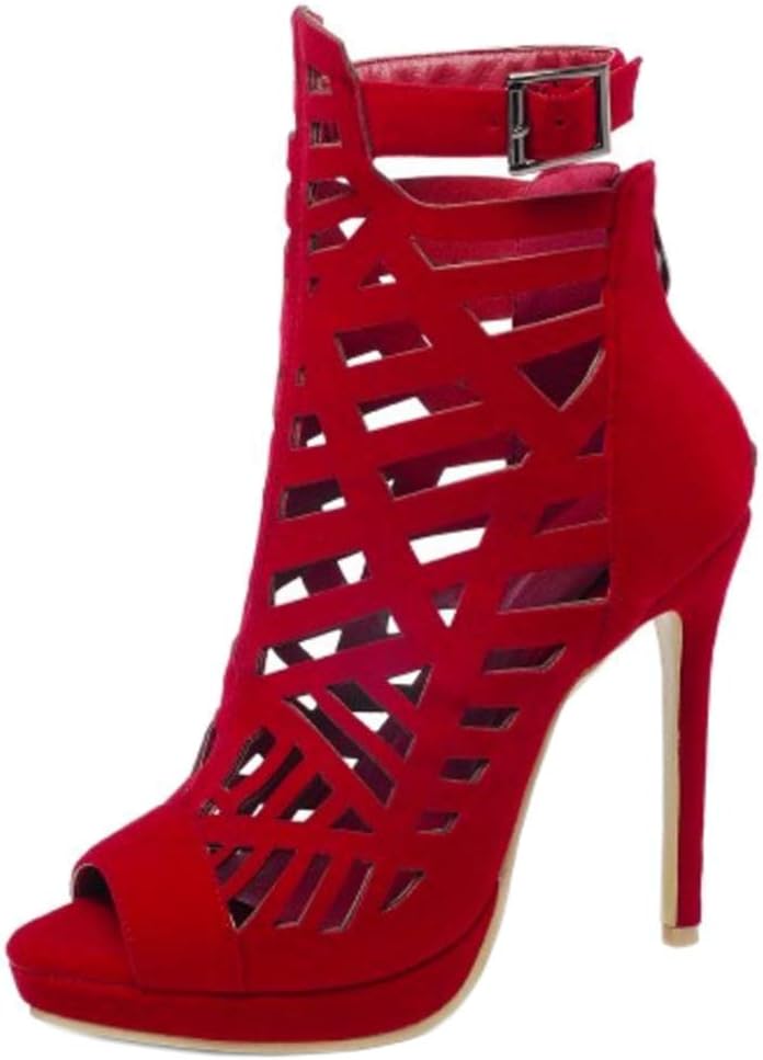 Lydee Women Fashion Peep Toe Gladiator Sandals Stiletto Heels