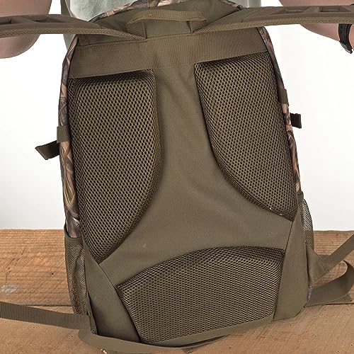 Image of Drake Waterfowl Camo Hunting Outdoor One Size Fits Most Backpack Daypack - Blades Habitat
