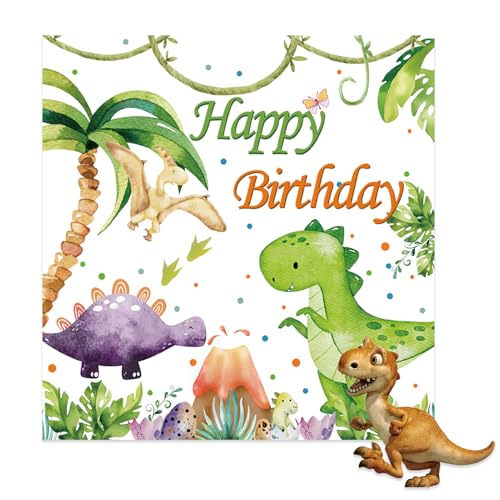 Yimojoy 36 Stück Dino Servietten Papier jetables anniversaire