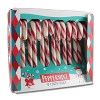 Becky’s 12 Zuckerstangen - Candy Canes - Peppermint - Pfefferminze Geschmack - 12 Stück, je 12 g