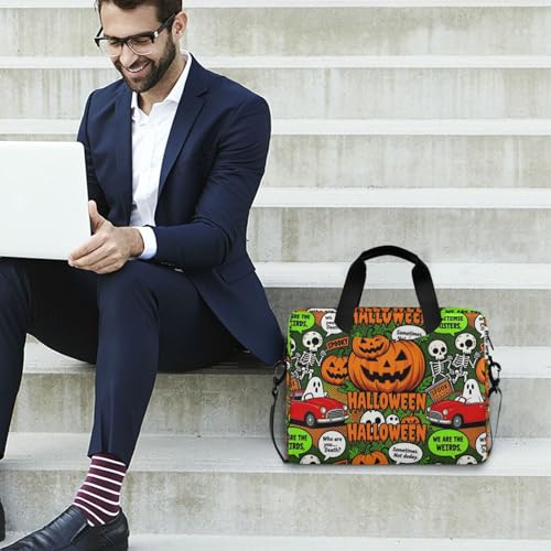 Bolso para portátil de 15.6 pulgadas, naranja y negro miniatura 2