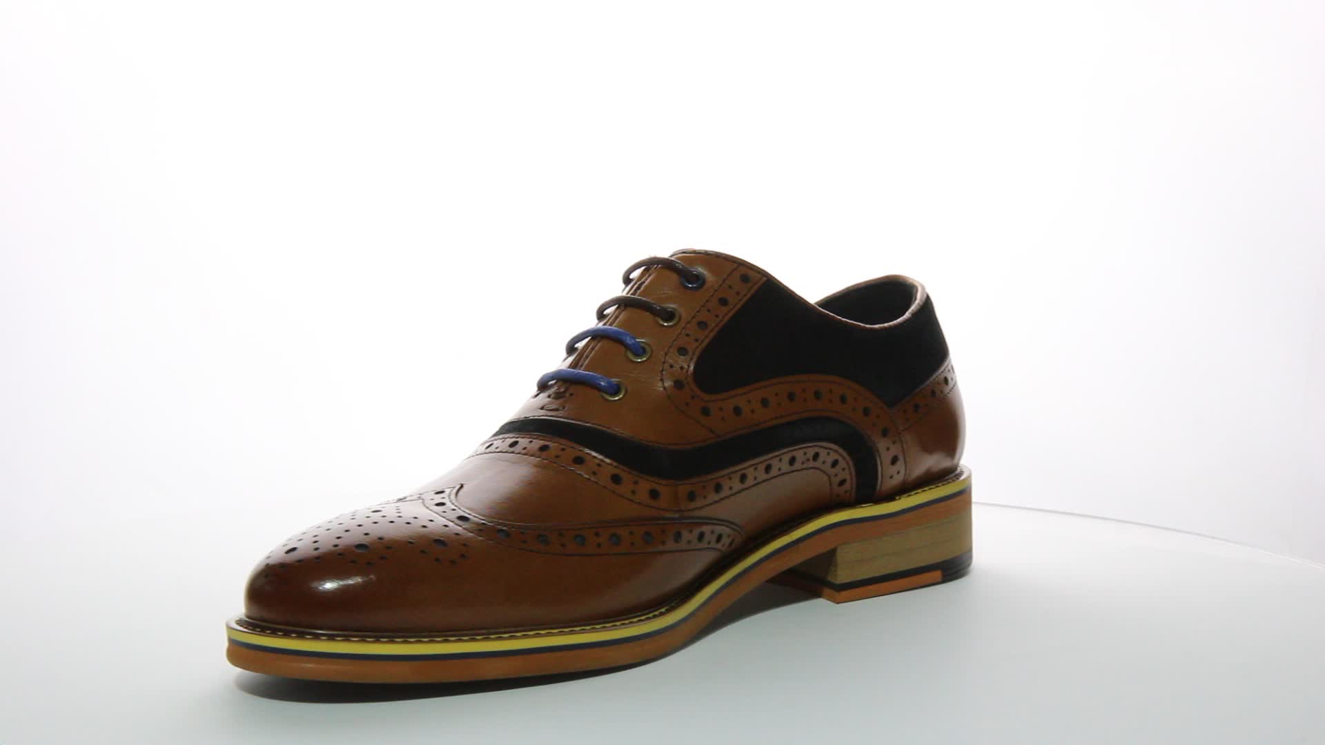 Amazon.com | JUSTINREESS ENGLAND Bryan Men's A-Suede Combo Brogue