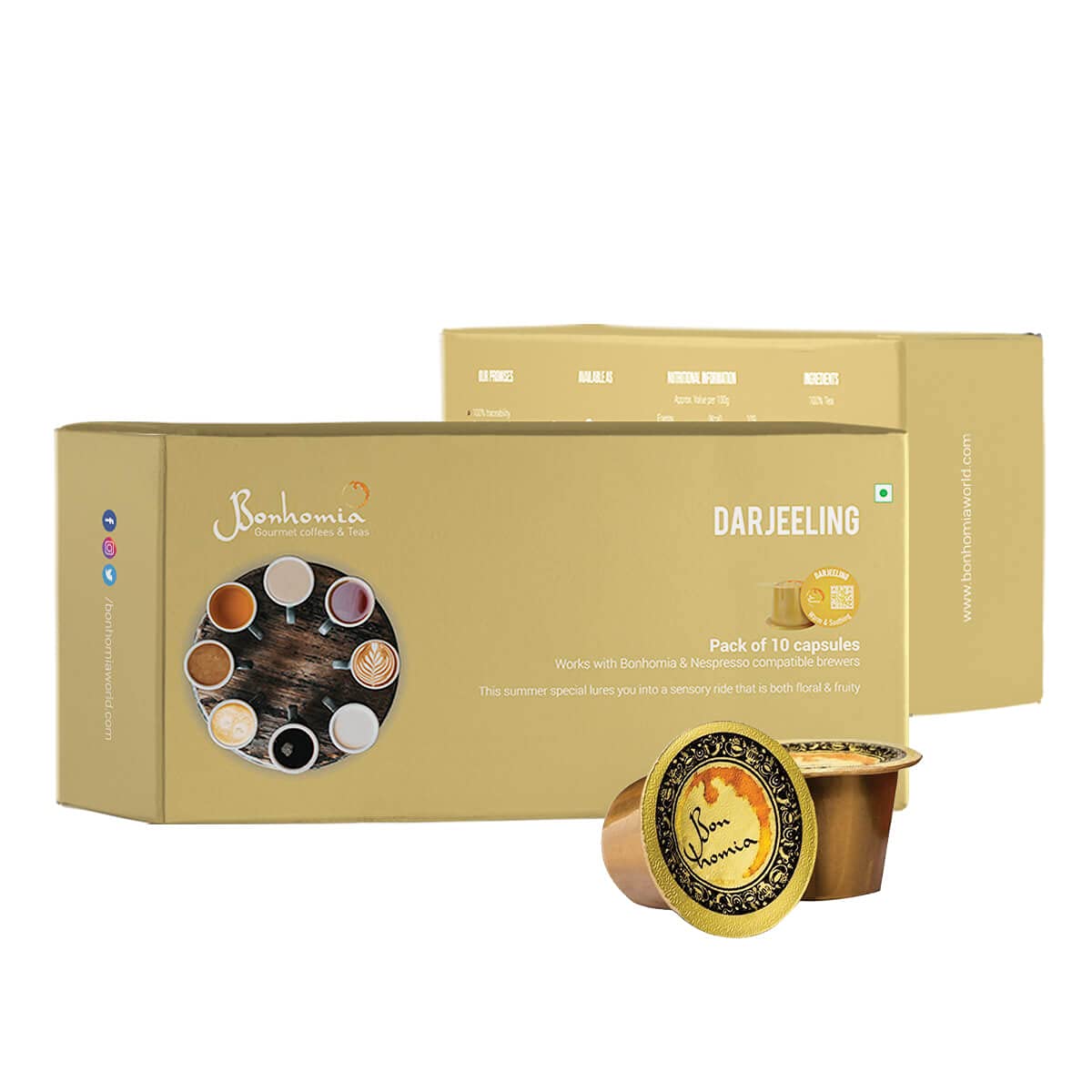 Bonhomia Darjeeling - Warm & Soothing Tea, Nespresso Compatible Pods Grape, 30 Tea Capsules-image-8