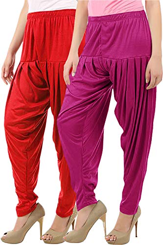 Image of Buy That Trendz Patiala Salwar for Women Viscose Patiala Pant Combo