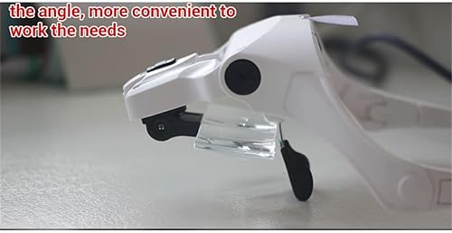 Miniatura 6 de ZCMEB - Lupa de cabeza portátil intercambiable con 2 lámparas y 5 lentes