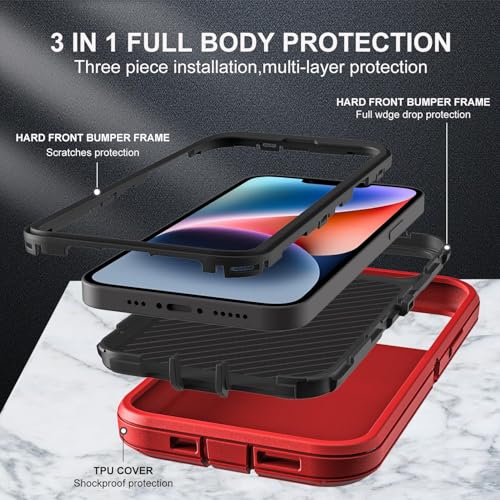 Coque iPhone 13 antichoc de qualité militaire housse de protection robuste