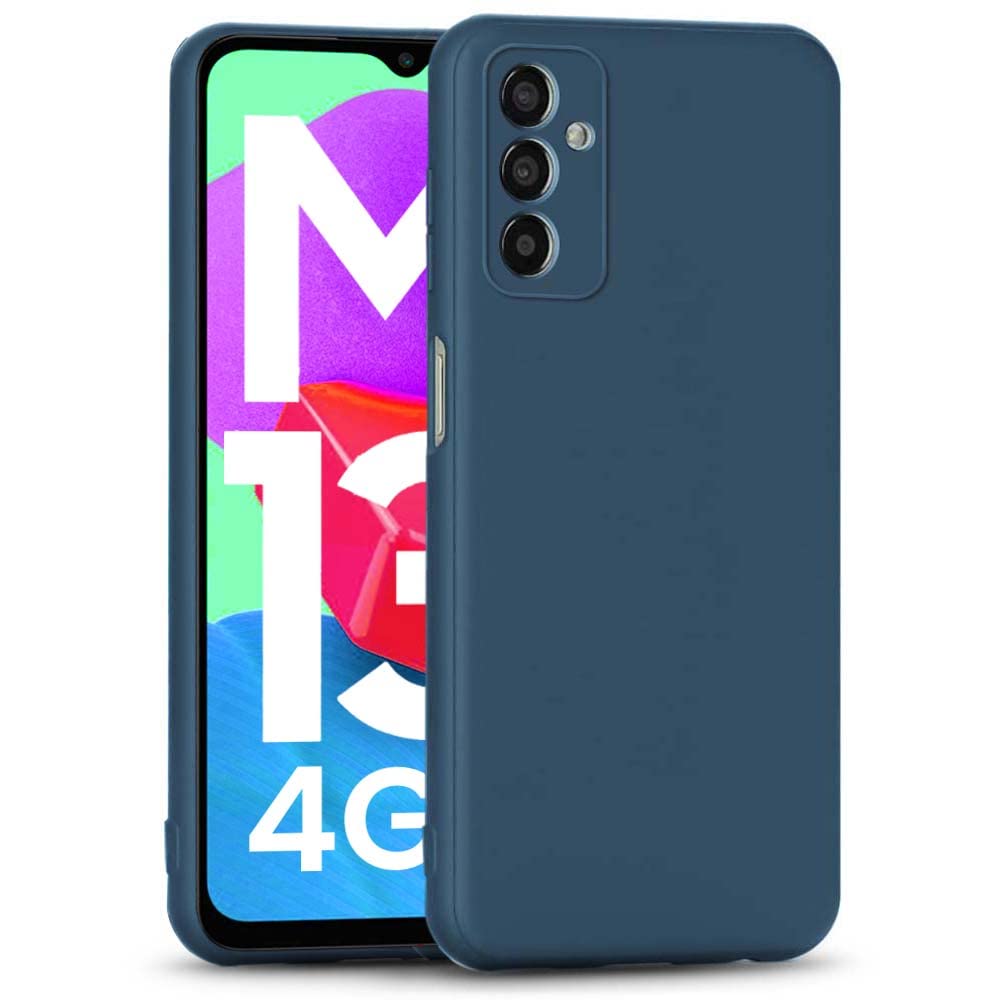 WOW IMAGINE Slim Ultra Soft Rubberised Back Cover for Samsung Galaxy F13 | M13 4G | Inner Velvet Fabric Lining | Matte Silicone Flexible Camera Protection Back Case - Blue (B0B5PHSY1N) Amazon Price History, Amazon Price Tracker