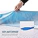 LUCID Premium Hypoallergenic 100% Waterproof Mattress Protector - Universal Fit, Cotton Terry Top, Queen , White