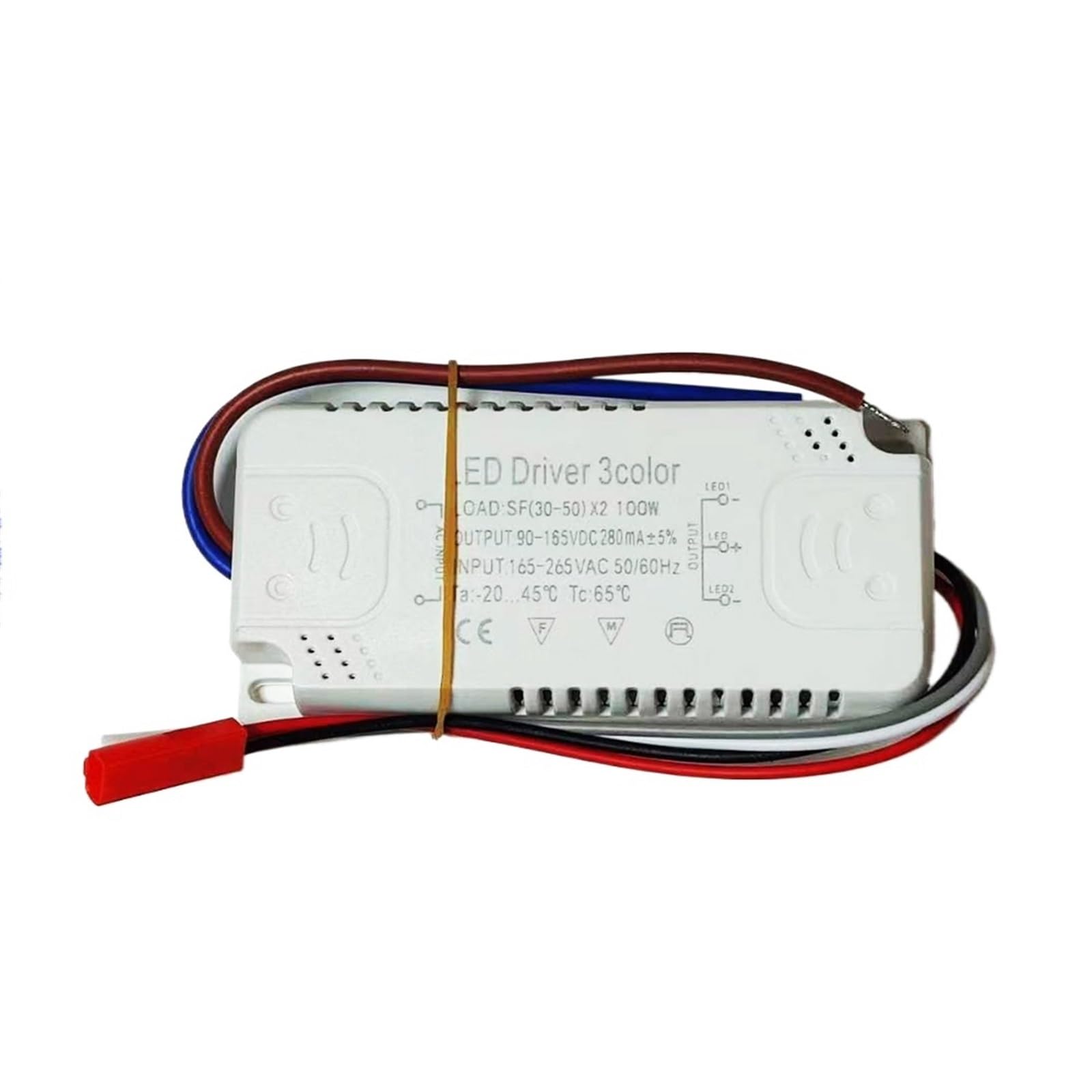 FCARUMIQP LED Driver 3colors 12-80W Adapter for Power Supply AC220V Unit Lighting for Strips-2((30-50W)-2)
