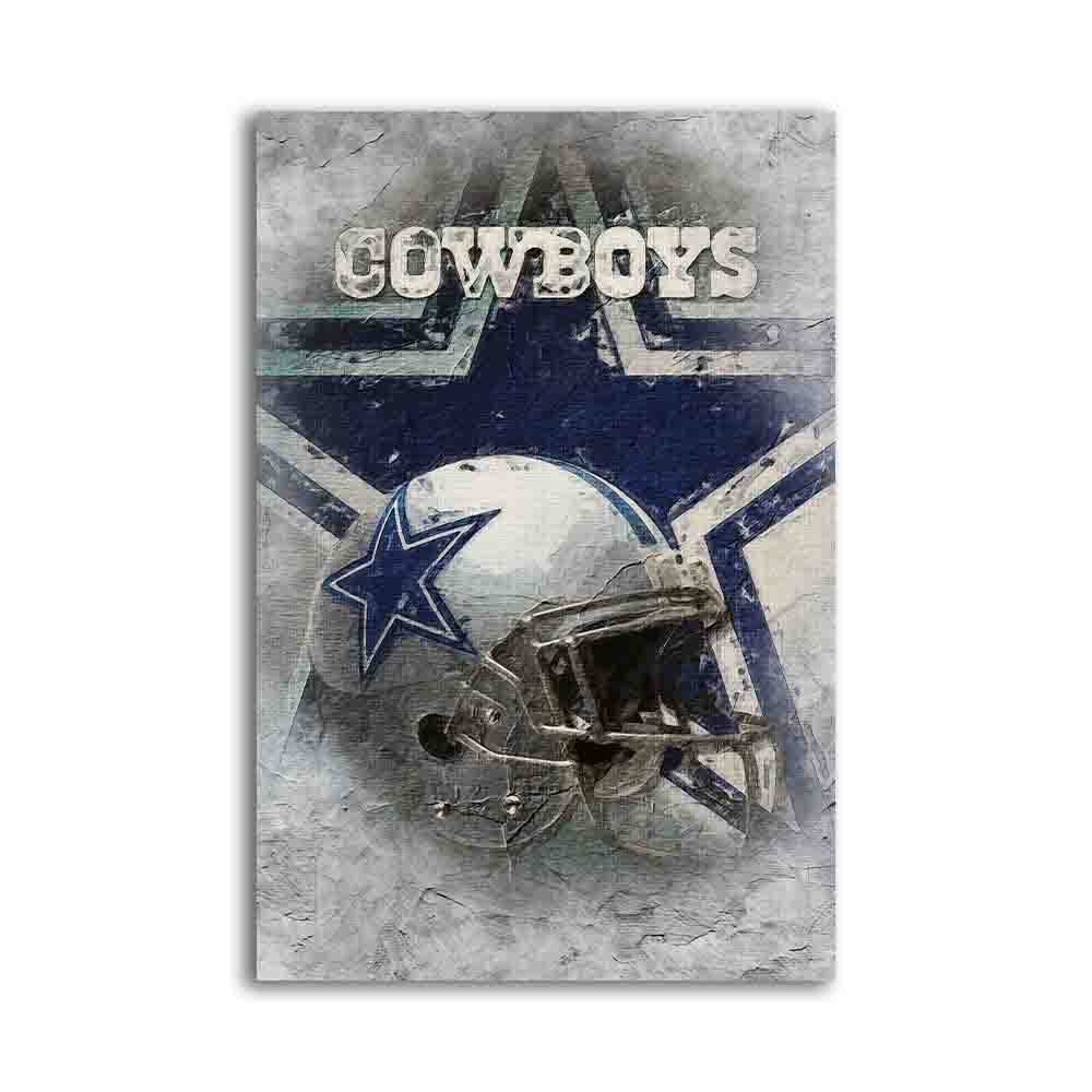 Amazon.com: Dallas City Sports Cowboys Canvas Wall Art Poster American Football Helmet Painting Modern Home Living Room Office Wall Decor Gift (Cowboys, Canvas Roll 16