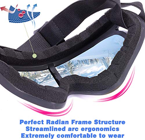 Loeo 2-Pack Snow Ski Goggles, Snowboard Goggles For Kids, Teens, Youth, Adults #TOP2