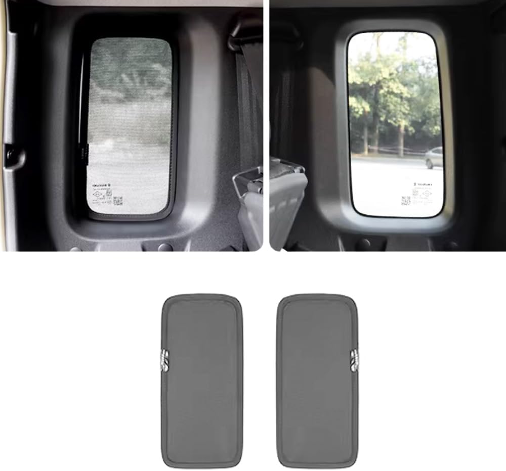 Fit for Suzuki Jimny 4-Door 2023 2024 2025 Auto Inner Door Window Anti-UV Windshield Sunscreen Dust Protector Cover，Sun Visor Shades Privacy Net Gauze Curtain Anti-Insect (Trunk Window Full)