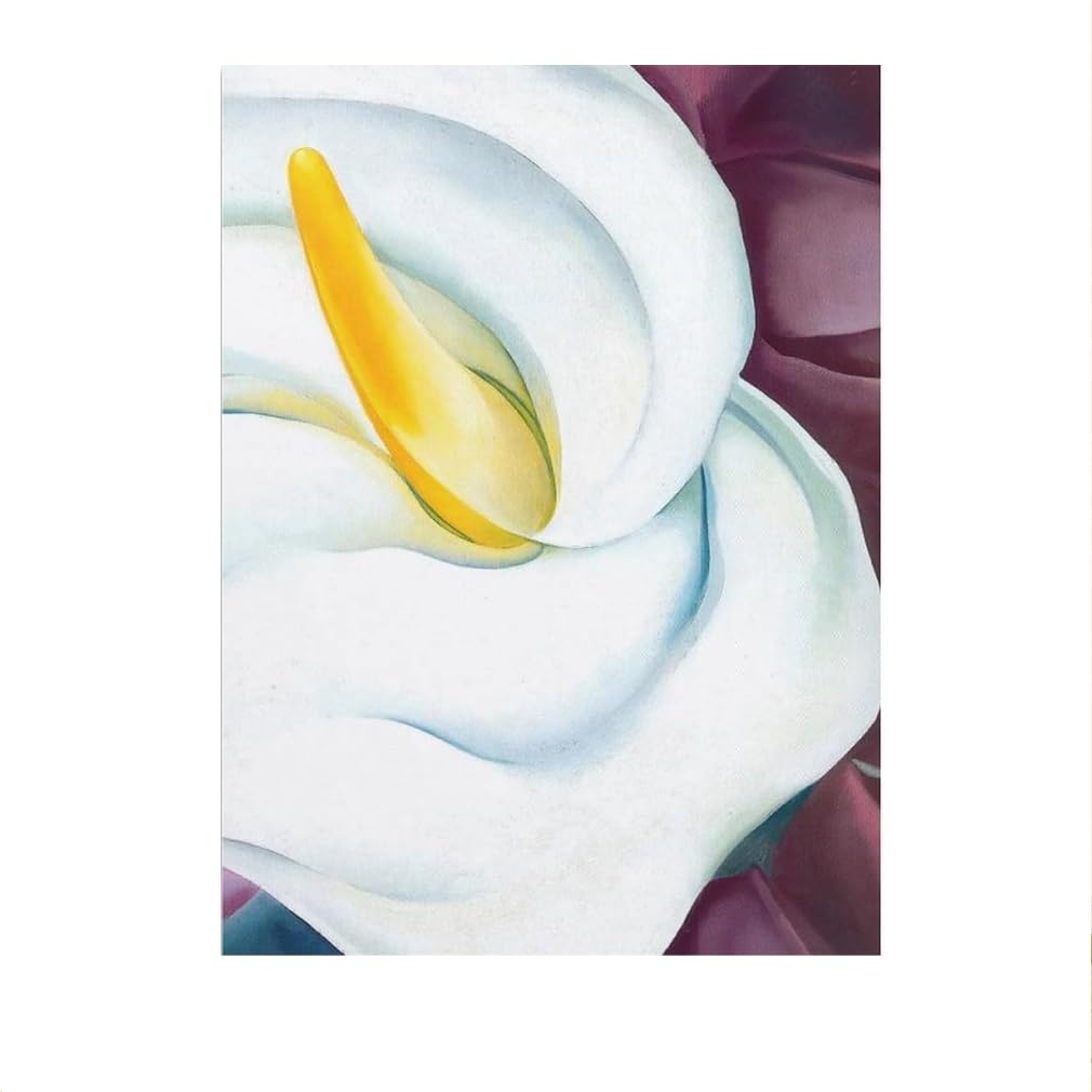 LHHJF LJHFA Georgia O'Keeffe Poster Calla Lily Red Roses Canvas Painting Modern Wall Art Georgia O'Keeffe Prints For Home Decor Picture 40x60cmx1 No Frame