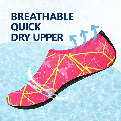 Image of JACKSHIBO Water Shoes for Women Men Quick-Dry Swim Shoes Beach Water Socks