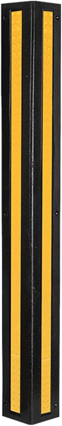 QUSYZD Wall Corner Guard L-Shape Corner Guard Reflective Strip, Garage Wall Guards Edge, Car Door Post Parking Bumper Protector Corner Protectors Garage,Black+Yellow-40cm-1pcs