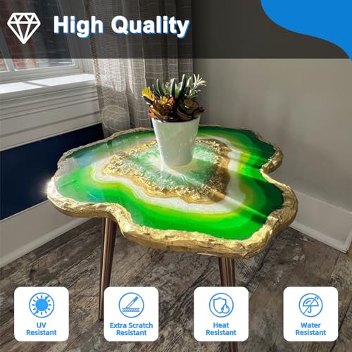 Table Top Epoxy Resin 2 Gallon, Super Gloss & Crystal Clear Epoxy Resin Kit with UV Resistant & Self Leveling, Non Toxic Food Safe for River Tables, Live Edge Tables, Bar Tops, Countertops 1:1 - Image 5
