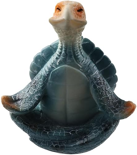 Miniatura 2 de Juego de 2 figuras de yoga de tortugas marinas para decoración del hogar, primavera, jardín, tortuga, manualidades, tortugas marinas, figuras de