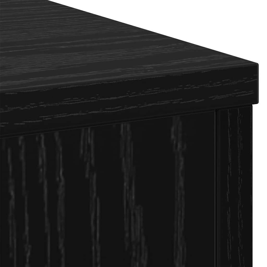 Juego de 2 soportes para plantas en imitación de roble negro, de material de madera, 30 x 30 x 70 cm, para interior y exterior, balcón, terraza, jardín, salón, pasillo, alféizar de ventana