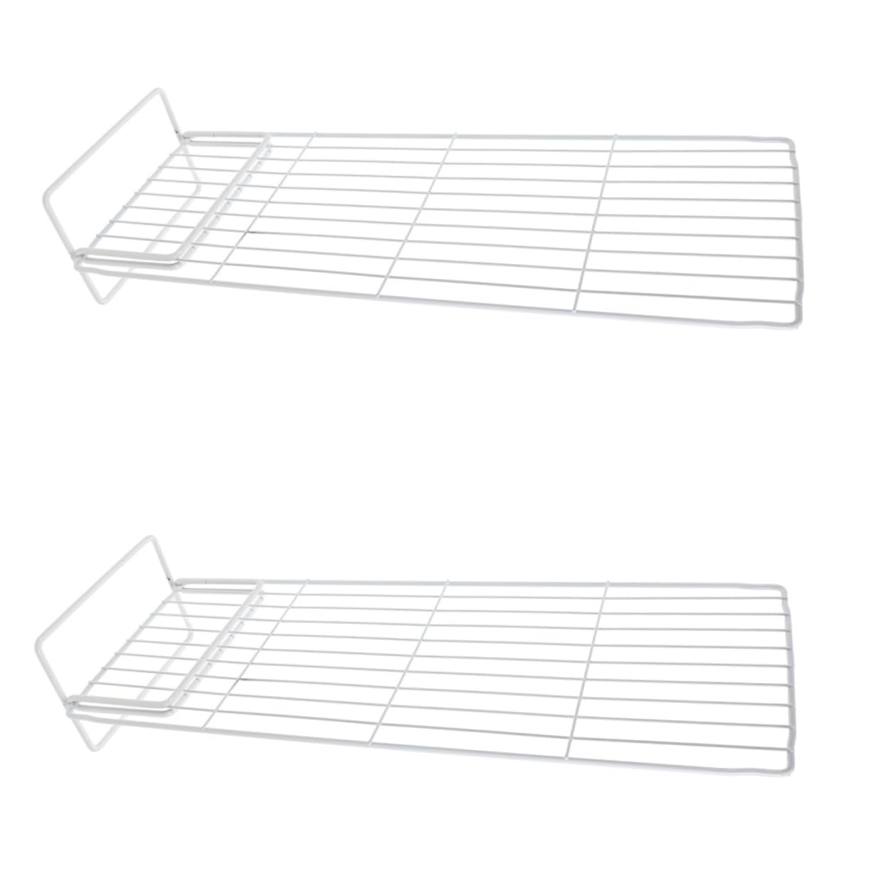 ABOOFAN Divisori per Congelatore in Ferro 2 Set Bianco Installazione Facile per Separazione Alimenti Organizer per Ripiani Frigorifero Supermercato