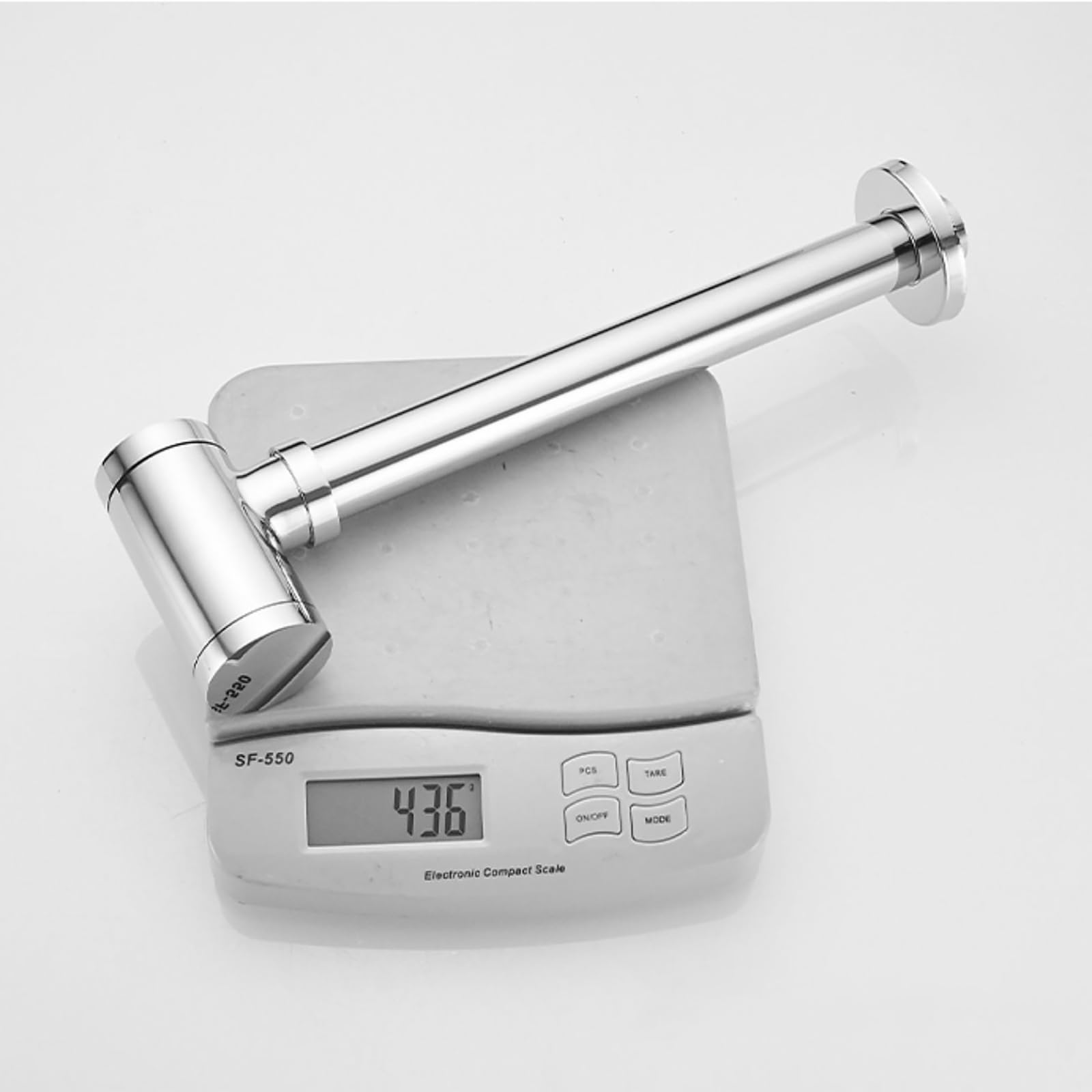 Siphon Waschbecken mit Überlauf,Pop Up Ablaufventil,Geruchsverschluss,Höhenverstellbar Abflussrohr Waschbecken,Universal Abflussrohr 1 1/4"