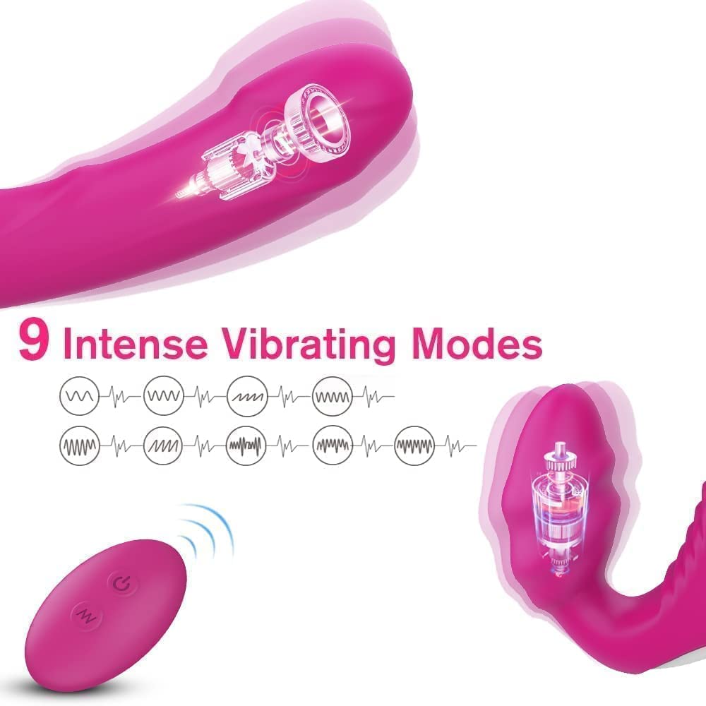 Doppia penetrazione Masturbatore Massaggiatore vaginale per Womentor Coppie Telecomando Realistico Sensazione Silicone Materiale Doppio Sesso Giocattolo per gli Uomini Sesso Anale
